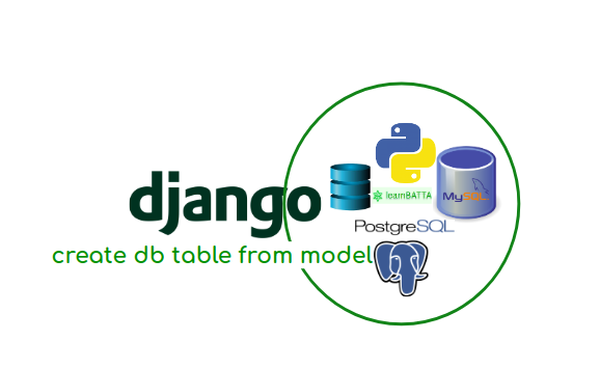 django create table from model