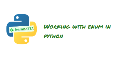 Working with enum in python