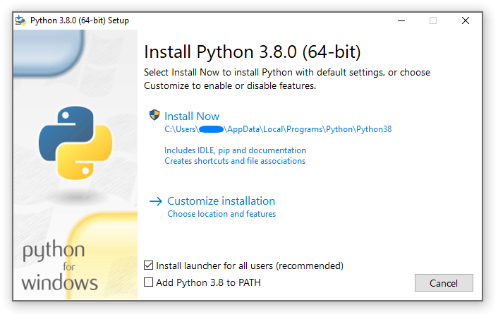 How to install python on windows