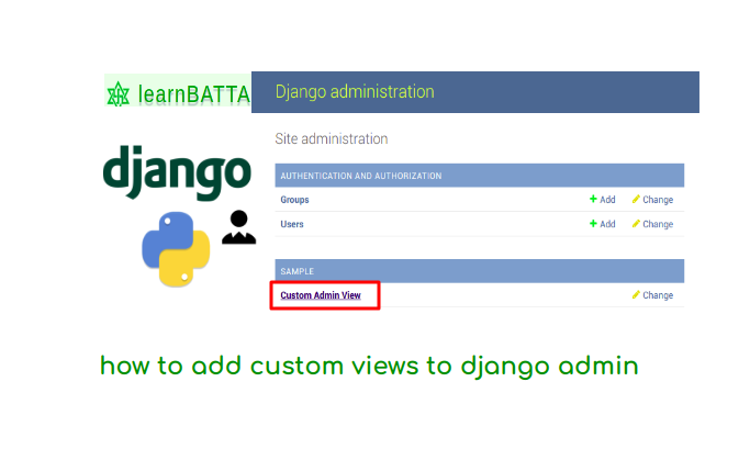 How To Add Custom Views To Django Admin