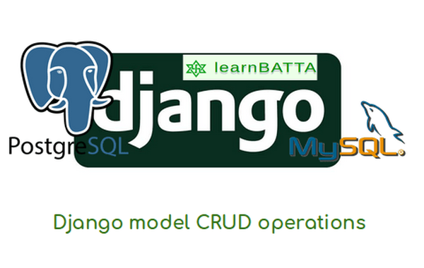 django model CRUD operations