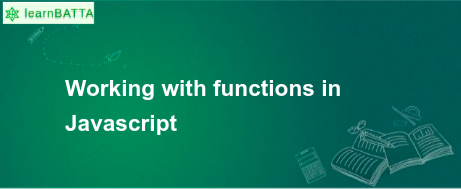 Working with functions in Javascript