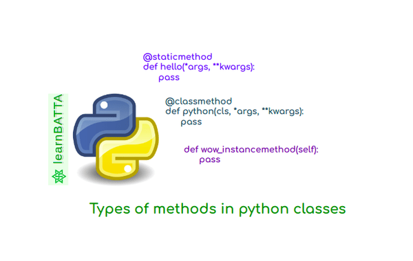 python staticmethod, classmethod and instancemethod