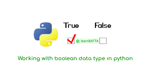 Python Working With Boolean Data Type