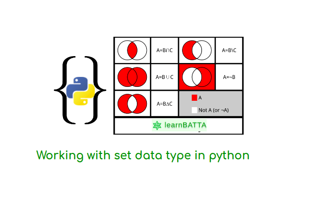 Python Working With Set Data Type